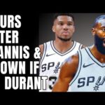 Spurs Expected To Pursue Giannis Antetokounmpo & Jalen Brown If Kevin Durant Trade Falls Through