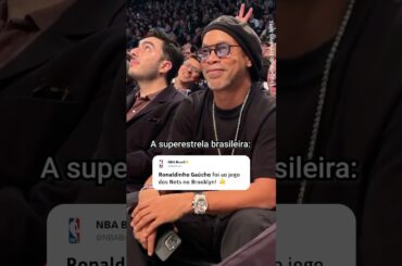 RONALDINHO GAÚCHO em mais um JOGO DA NBA 🏀 #shorts