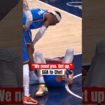 Shai checking on Chet Holmgren 🗣️