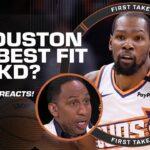 Stephen A. says he LOVES Houston for KD 👀 + How would title change thoughts on Hali? 🤔 | First Take