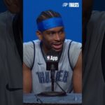 SGA on playing Game 7 in OKC 🏠 #nbafinals #okcthunder