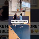 Best Move in Basketball🏀🎒🐐 Use this fake to Score vs. Shot Blockers✋🚫 #basketball