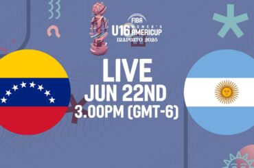 LIVE - Venezuela v Argentina | FIBA U16 Women's AmeriCup 2025 | Classification 5-6