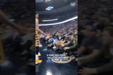 These guys go WAAAAAYYY back #nba #denvernuggets #nikolajokic #nhl #coloradoavalanche