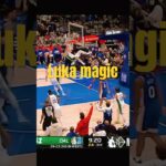 Luka dunks with magic #nba #lukadoncic #shorts