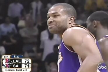 Derek Fisher 0.4 Second Game Winning Shot！2004.5.13 Los Angeles Lakers at San Antonio Spurs G5 Q4