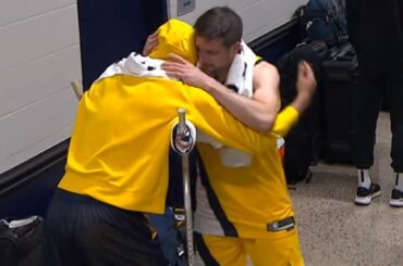 Tyrese Haliburton on crutches meets Pacers in tunnel after losing NBA Finals