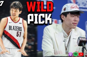Trail Blazers Draft Hansen Yang Out Of China | Most Shocking Pick.... EVER??? | 137