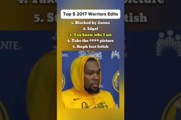 Top 5 2017 Warriors Edits 🥹 #nba #basketball