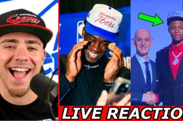 Sixers DRAFT VJ Edgecombe With The 3rd Pick... & Ace Bailey Goes To UTAH!!! (LIVE REACTION)