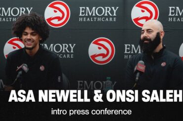 Asa Newell and Onsi Saleh Intro Press Conference | Atlanta Hawks NBA Draft 2025