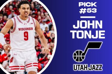 NBA Draft Reactions - Pick No. 53, The Utah Jazz Select John Tonje!