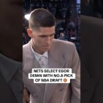 Egor Demin is selected 8th overall by the Brooklyn Nets #nba #nbadraft2025 #nbadraft #basketball