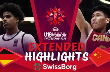 Germany 🇩🇪 vs China 🇨🇳 | Extended Highlights | FIBA U19 Basketball World Cup 2025 #fibau19