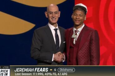 Jeremiah Fears Selected #7 Overall by New Orleans Pelicans in 2025 NBA Draft