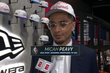 Micah Peavy first reactions after being drafted | 2025 NBA Draft