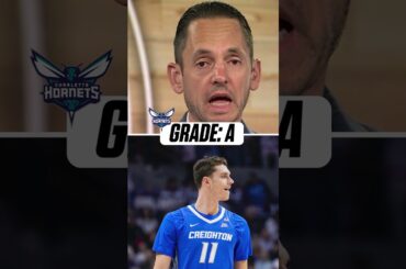 Adam Finkelstein gives the Hornets an A for drafting Ryan Kalkbrenner No. 34 overall #shorts