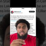 The golden state warriors & lakers are interested in Damian Lillard 👀