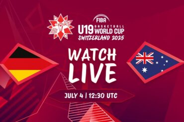 LIVE - Germany v Australia | FIBA U19 Basketball World Cup 2025 | Quarter-Finals