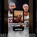 Damian Lillard to the Lakers? 👀👀 #damianlillard #lakers #losangeleslakers #nba #lebronjames