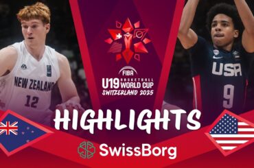 New Zealand 🇳🇿 vs USA 🇺🇸  | Semi-Finals | Highlights | FIBA U19 Basketball World Cup 2025