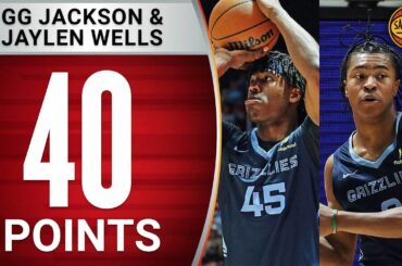 Jaylen Wells & GG Jackson combine for 40 PTS vs Thunder in SALT LAKE CITY | July 5, 2025