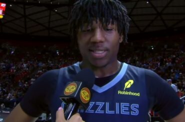 GG Jackson postgame interview, after the Grizzlies defeated OKC in the first 2025 Summer League game
