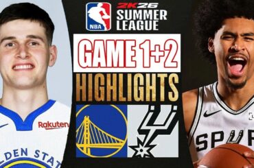 Golden State Warriors Vs San Antonio Spurs Game 1st+2nd Highlights - July06 NBACaliforniaClassic2025