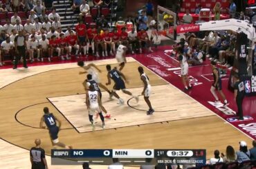 Joan Beringer EXCELLENT start in Summer NBA League for Minnesota vs Pelicans but with BAD FALL!