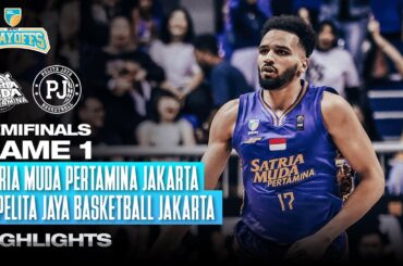Satria Muda Pertamina VS Pelita Jaya Basketball | Game 1 | Game Highlight IBL Gopay 2025