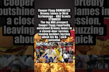 Cooper Flagg Shocks NBA Scouts After OUTPLAYING Bronny James in Summer League Debut 🤯 #NBA #James