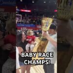 Ellyanna sped away from the competition in the annual #NBA2KSummerLeague baby race! 🥹 🏆