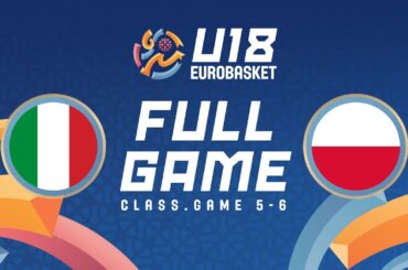 Class. Game 5-6: Italy v Poland | Full Basketball Game | FIBA U18 Women's EuroBasket 2025