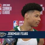 Jeremiah Fears | Pelicans-Lakers Postgame Interview | 2025 NBA Summer League