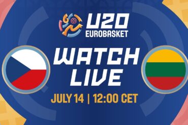 Group Phase | Czechia v Lithuania | Full Basketball Game | FIBA U20 EuroBasket 2025