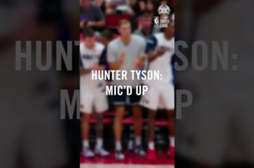 Hunter on the mic 🎙️ #nbasummerleague #huntertyson #micdup #denvernuggets #nuggets #basketball