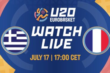 LIVE - Greece v France | FIBA U20 EuroBasket 2025 | Quarter-Finals
