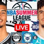 LIVE: SAN ANTONIO SPURS vs CHARLOTTE HORNETS | NBA SUMMER LEAGUE | PLAY BY PLAY | SCOREBOARD