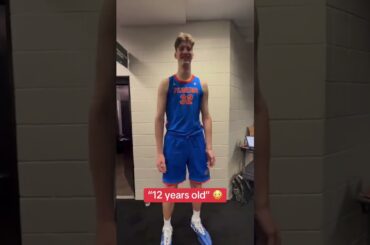 Florida’s 7’9” center Olivier Rioux started dunking at 12 YEARS OLD. 🤯🤯