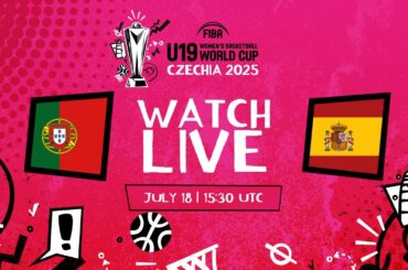 LIVE - Portugal v Spain | FIBA U19 Women's Basketball World Cup 2025 | Quarter-Finals