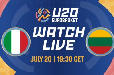 LIVE - Italy v Lithuania | FIBA U20 EuroBasket 2025 | FINAL