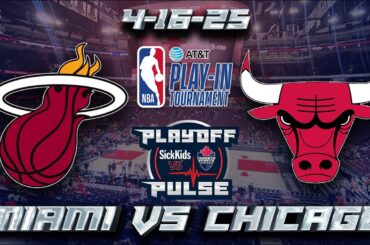 4-16-25 Miami Heat vs Chicago Bulls Game Audio | NBA LIVE Stream Gamecast & Chat