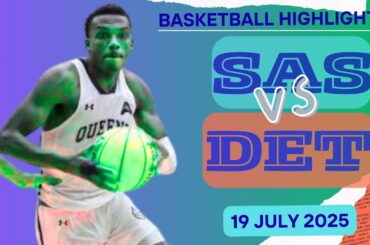 San Antonio Spurs vs Detroit Pistons Full Game Highlights   July 19, 2025  NBA Summer League