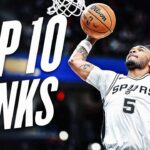 Stephon Castle's Top 10 Dunks Of The 2024-25 NBA Season!