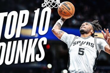 Stephon Castle's Top 10 Dunks Of The 2024-25 NBA Season!