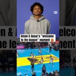 Thompson twins 'Welcome to the NBA' moment 👀