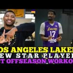 LOS ANGELES LAKERS NEW STAR PLAYERS 1ST OFFSEASON WORKOUT AS A LAKERS | LAKERS UPDATES