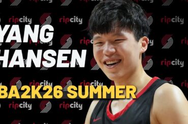 Yang Hansen Portland Trail Blazers NBA2k26 Summer League Highlights