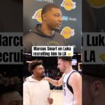Luka recruited Marcus Smart to the Lakers 🤝 (via mcten/X)