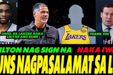 "PHOENIX SUNS" nakaiwas sa malaking Problema dahil Sa LAKERS / Milton nag sign na Ng Bagong kontrata